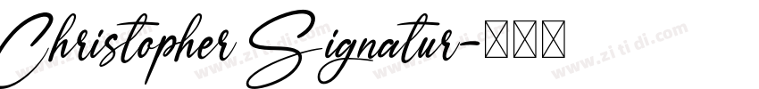 Christopher Signatur字体转换